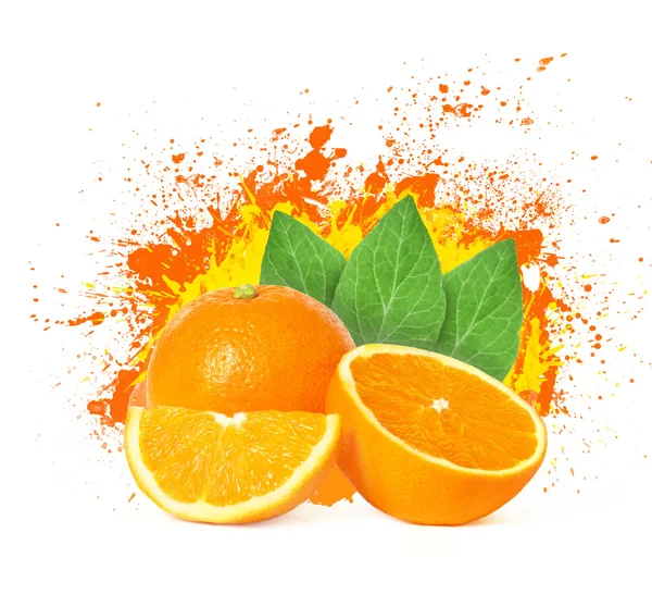 Frutta fresca all'arancia — Foto Stock