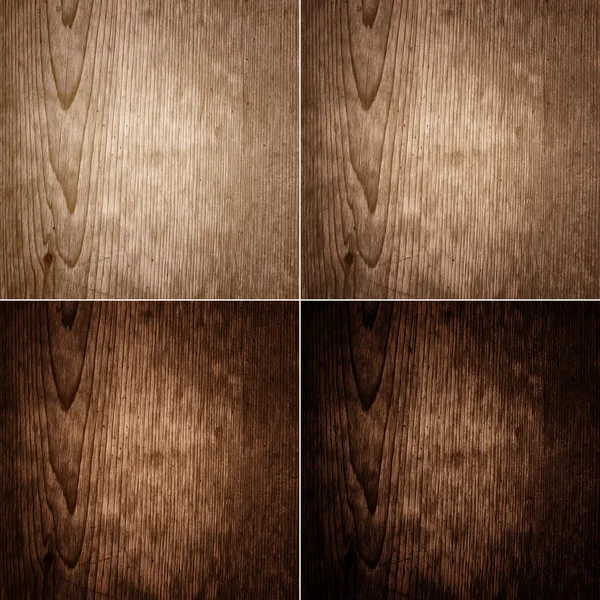 Четыре деревянные текстуры . — стоковое фото