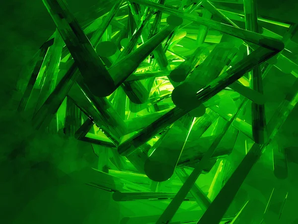 Ungeschnittene Smaragde — Stockfoto