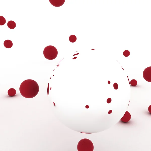 Red spheres — Stock Photo, Image