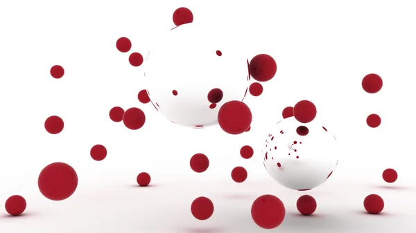 Red spheres — Stock Photo, Image