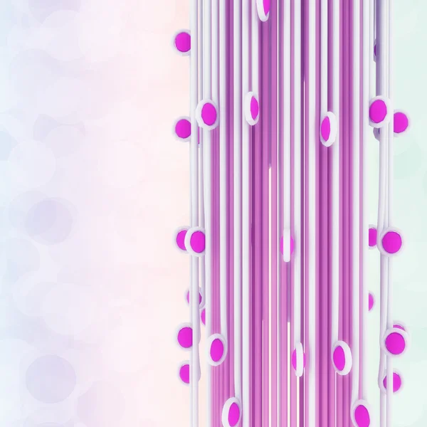 White lines with Magenta circles — Stock Photo, Image