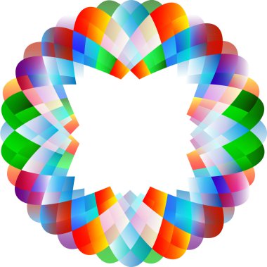 metin eps 10 için boş bir yer ile çok renkli vektör çiçek