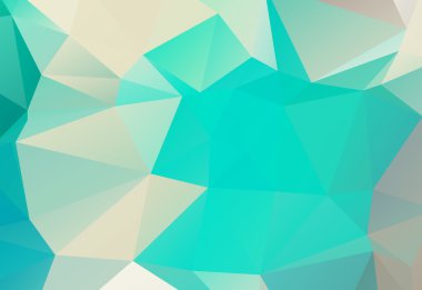 Turkuaz yeşil geometrik renkli vektör eps 10