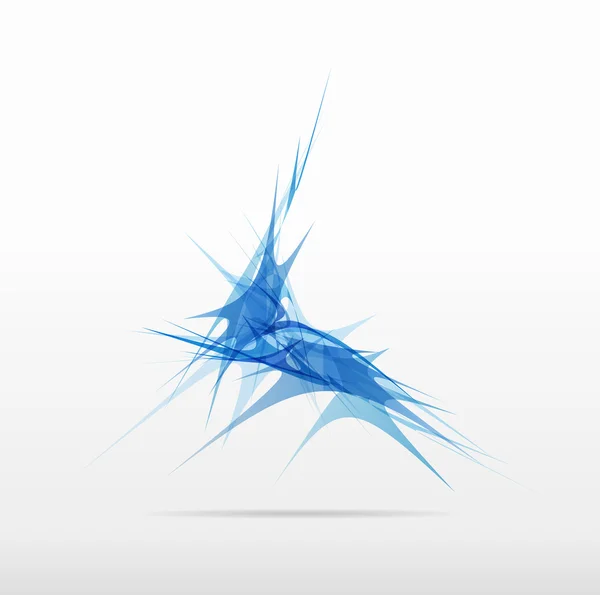 青いピクセルの四角形のアイコンのデザインロゴ — ストックベクタ