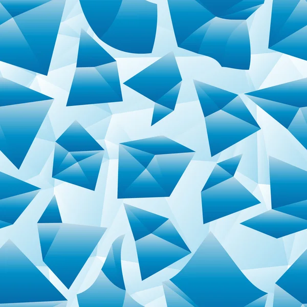 Textura sem costura com triângulos azuis padrão infinito mosaico — Vetor de Stock