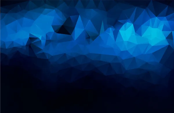 Fondo abstracto azul negro vector ilustración — Vector de stock