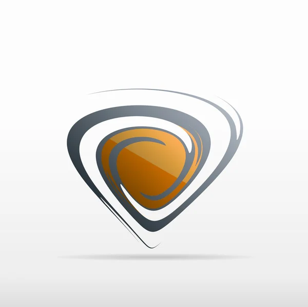 Mededeling van de gouden vector pictogram ontwerp logo — Stockvector