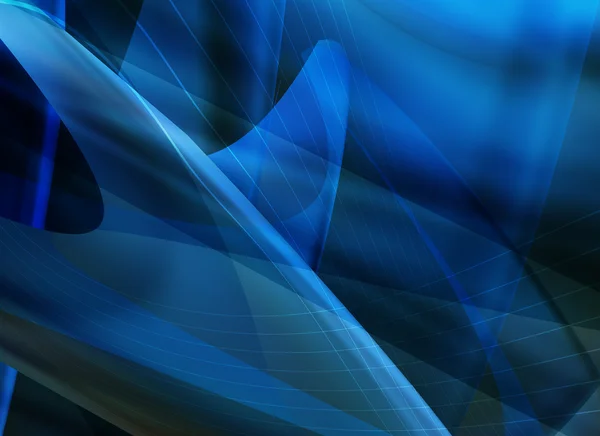 Blaue Wellen Linien abstrakter Hintergrund Vektor eps — Stockvektor