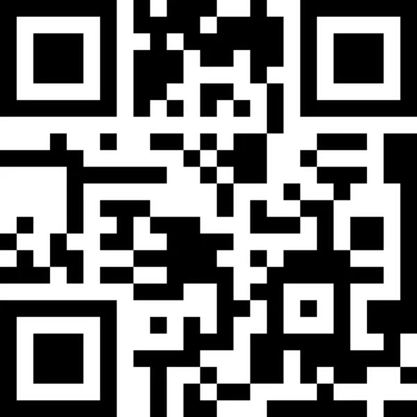 Qr code prêt à scanner avec un téléphone intelligent — Image vectorielle