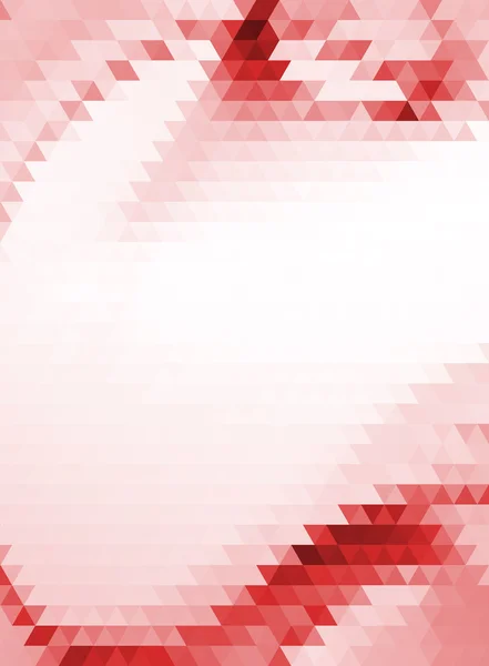 Röd vita trianglar vektor geometrisk bakgrund med övertoningar — Stock vektor