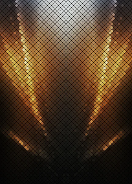 Multicolor gold abstract lights disco background square pixel mo — Stock Illustration Multicolor gold abstract lights disco background square pixel mo Royalty Free Stock Illustrations