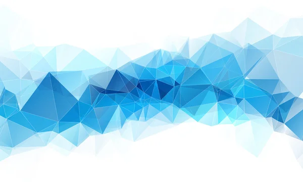 Hoge kwaliteit blauwe witte geometrische abstracte achtergrond met wit — Stockvector