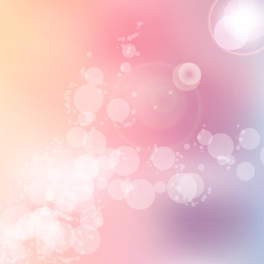 Bahar yumuşak pastel bokeh kare arka plan illüstrasyon