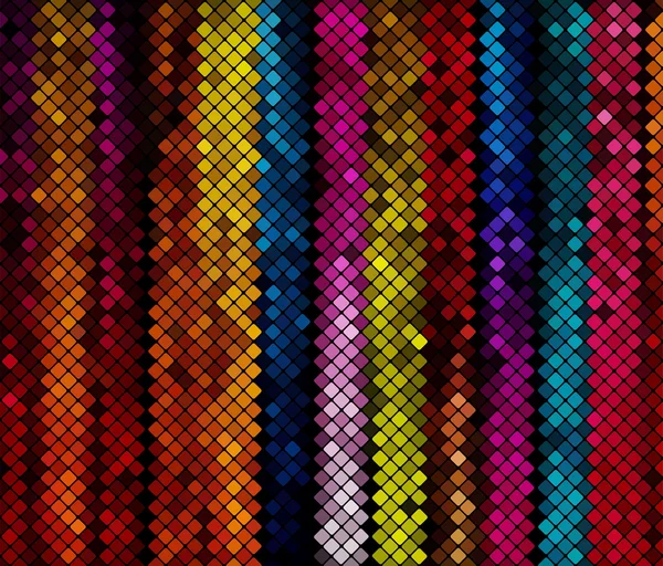 彩色的方形俱乐部马赛克瓷砖模式矢量图 — 图库矢量图片