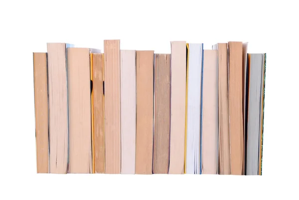白地に隔絶された書物の山 — ストック写真