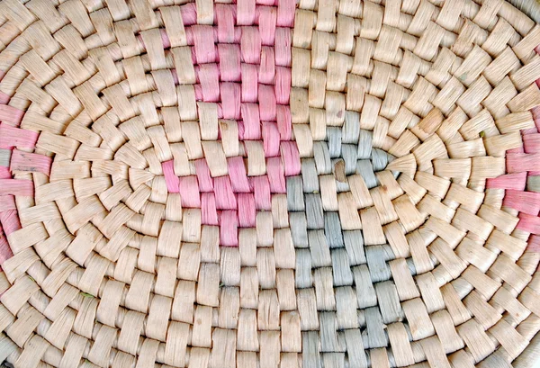 High definition straw basket pattern as background — Stock Photo, Image
