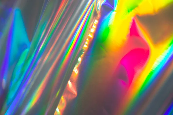 Rainbow Holographic Bokeh Background Multicolored Overflows Color — Stock fotografie