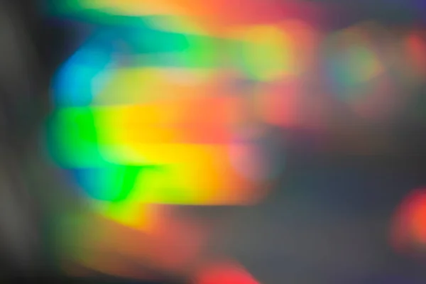 Rainbow Holographic Bokeh Background Multicolored Overflows Color — Stock fotografie