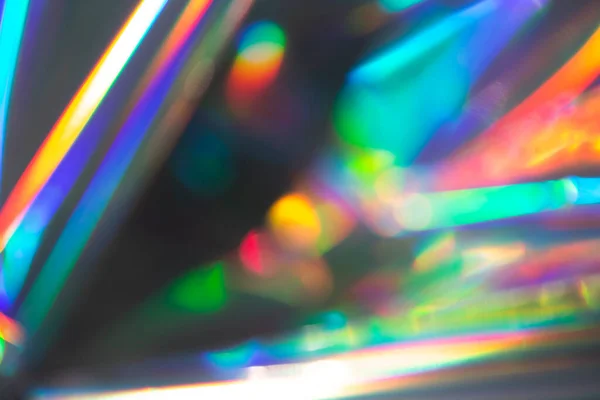 Rainbow Holographic Bokeh Background Multicolored Overflows Color — Zdjęcie stockowe