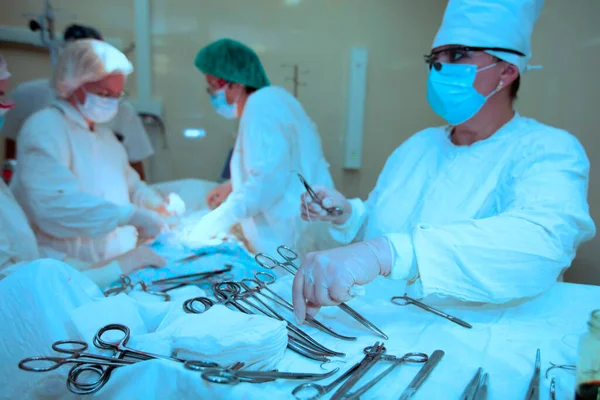 Surgeons Operation Professional Doctors Performing Surgeries — Zdjęcie stockowe