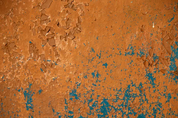 Textur Einer Rostigen Eisenoberfläche Mit Abblätternder Farbe — Stockfoto