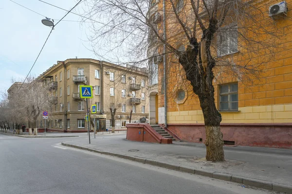 Volgograd Rusya Haziran 2021 Volgograd Orta Kesimindeki Eski Stalin Evi — Stok fotoğraf