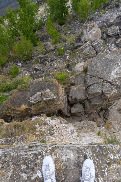 Pobřeží Řeky Volhy Města Žigulevsk Zhigulské Hory Samarskaya Luka Léto — Stock fotografie