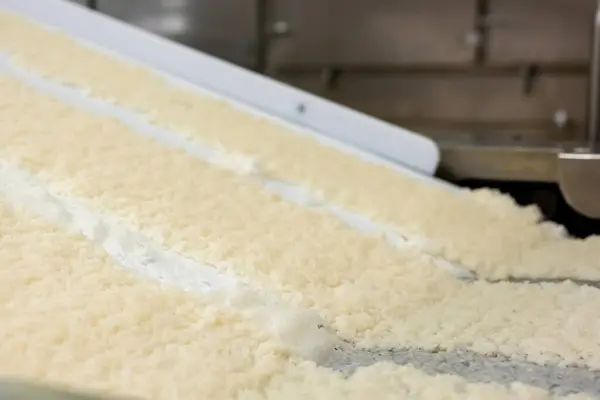 Production of chocolate bars. Confectionery factory.