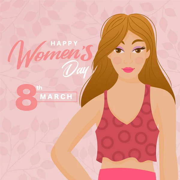 Vrouwendag Maart Internationale Vrouwendag — Stockvector