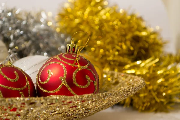 Boules de Noël rouges — Photo