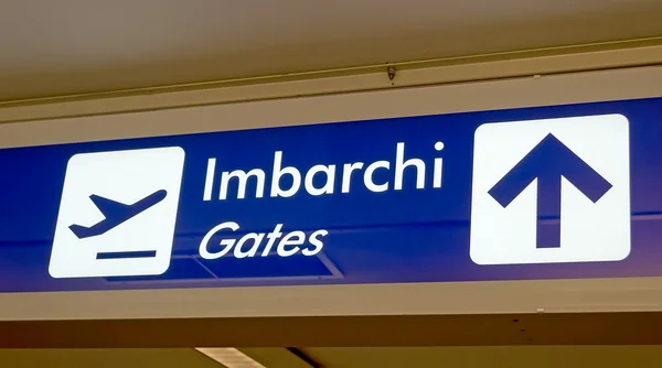 Imbarchi-gates sign — Stock Photo, Image