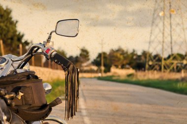 Vintage motor ve yol