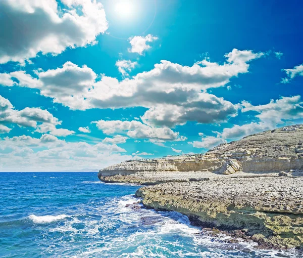 Clouds and coast — Stock Photo, Image