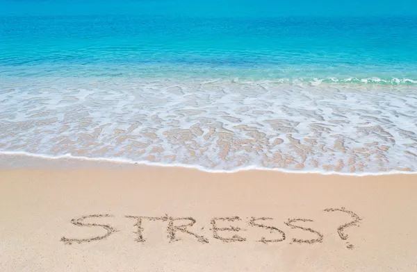 Turquoise foreshore and stress — Stock Photo, Image