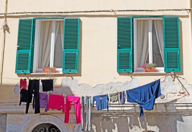 Hatta asılı Çamaşırhane