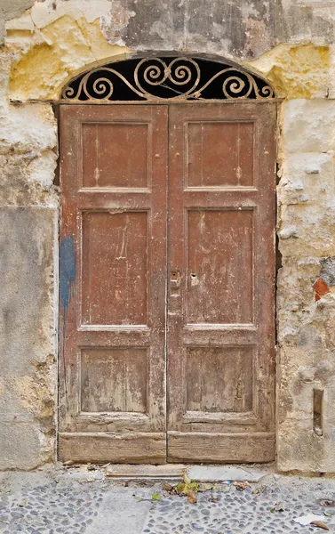 Old door in old town — Stock Photo, Image