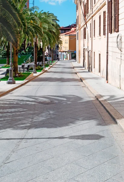 Strada del deserto in città — Foto Stock