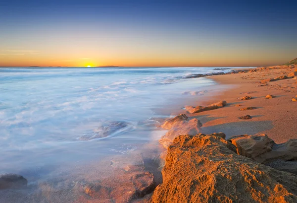 Sunset on the rocks — Stock Photo, Image