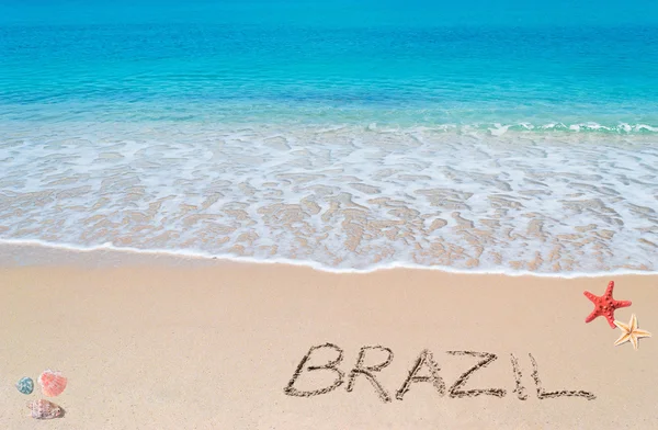 Brazil writing — Stock Photo, Image