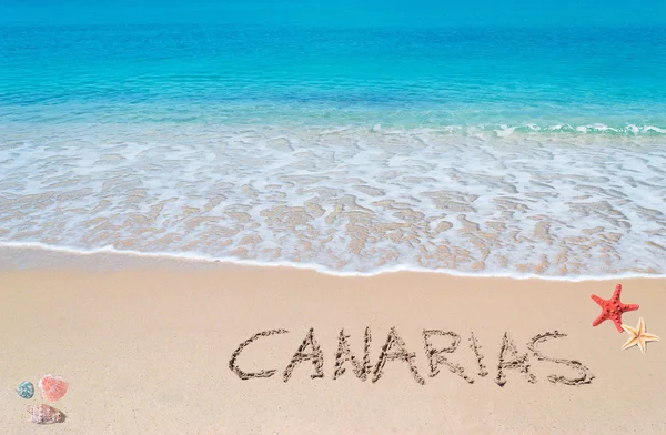 Canarias writing — Stock Photo, Image