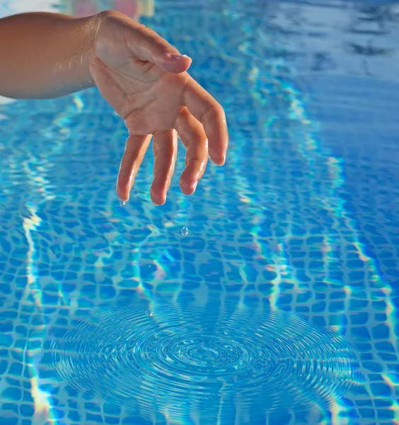 Wet hand — Stock Photo, Image