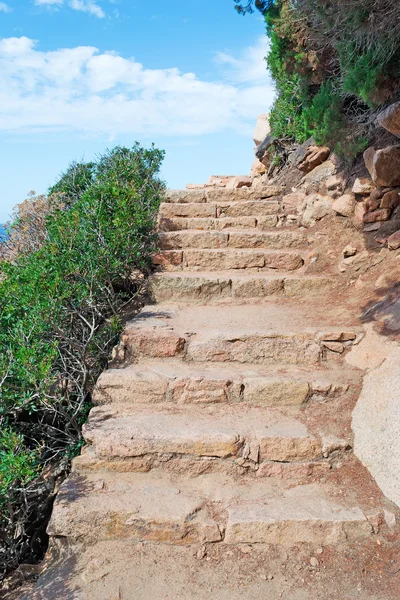 Escada rochosa — Fotografia de Stock