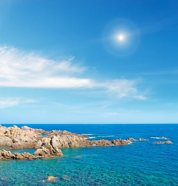 Sun and rocks — Stock Photo, Image