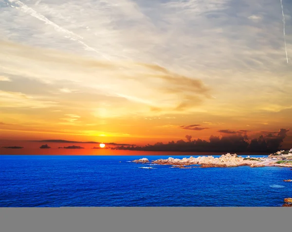 Skalista zachód słońca — Zdjęcie stockowe