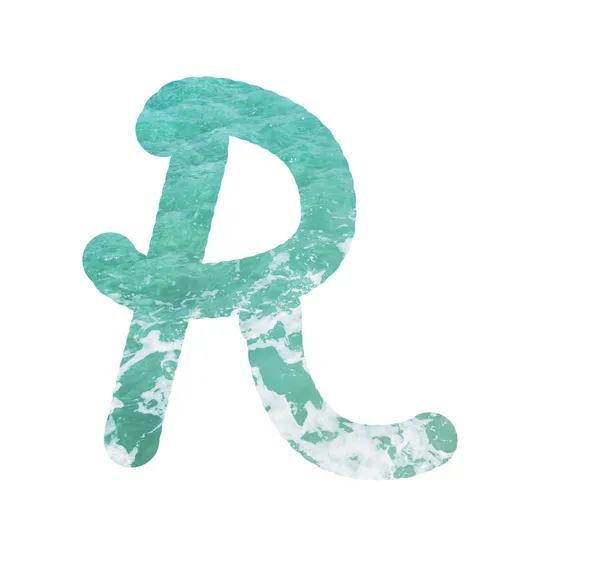 R na água — Fotografia de Stock