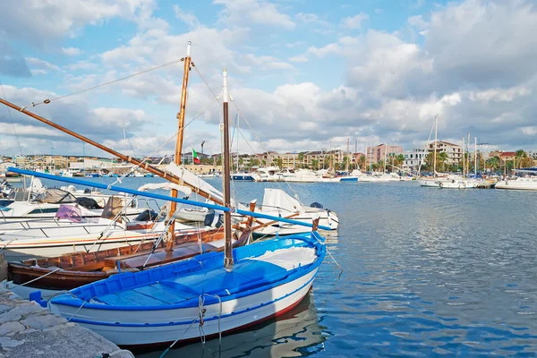 Barcos em Alghero — Fotografia de Stock