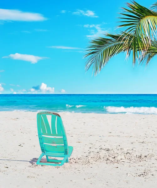 Chair in the sand — Stock Photo, Image