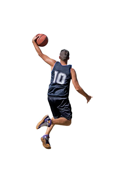 Dunking on white — Stock Photo, Image