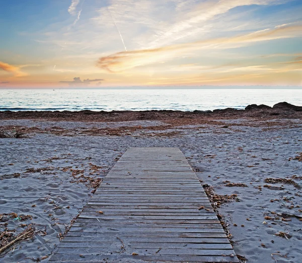 Walkpath at dusk — Stock Photo, Image